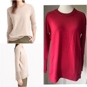 J.Crew Merino Cotton Tunic Sweater (Red)